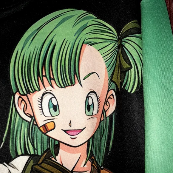 DRAGONBALL Z Lovely BALMA Pullover Hoodie Full Zip W/Pockets Sz 3XL ANIME NWOT